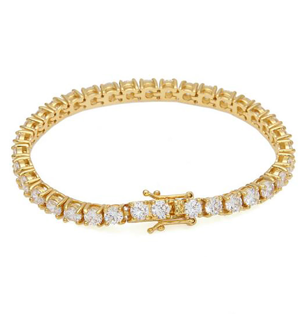 

3MM 4MM 5MM 7" 8" 9" Silver Gold Rosegold 5A Cubic Zirconia Iced Braclets Bling Chain Hiphop Tennis Anklet/Bracelet