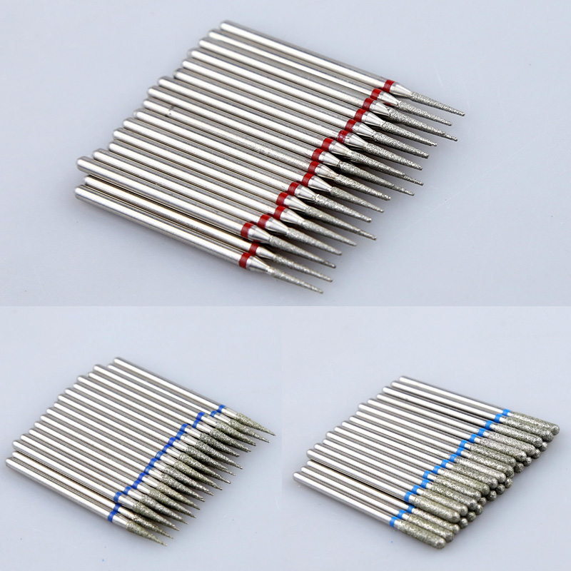 

10pcs Diamond Nail Drill Bit Set Milling Cutters Nail Manicure Electric Cutter Bits Cuticle Polishing Tools Nail Accessories