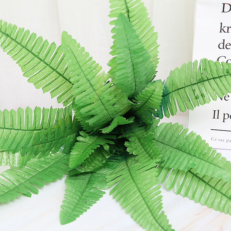 

18Heads 52cm Artificial Persian Plants Green Leaves for DIY Plants Wall Home Garden Event Party Decoration plantas artificiais