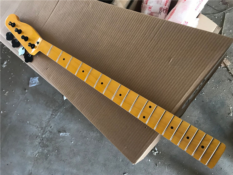 

Yellow Maple Fingerboard Bass guitar Neck with Tuners,can offer many kinds of model