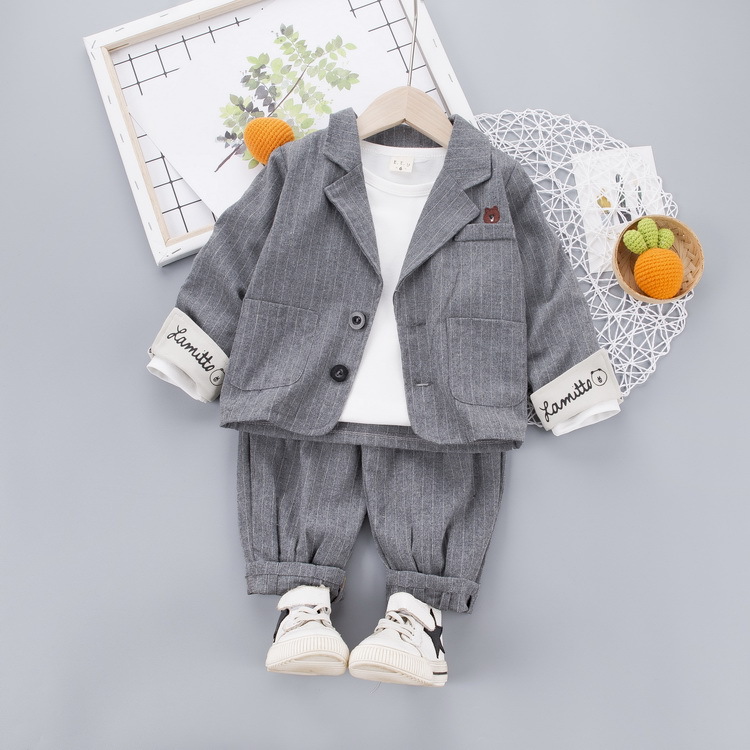 Baby Boy White Blue Smart Suit Outfit Baptism Christening Wedding Party 0-18M