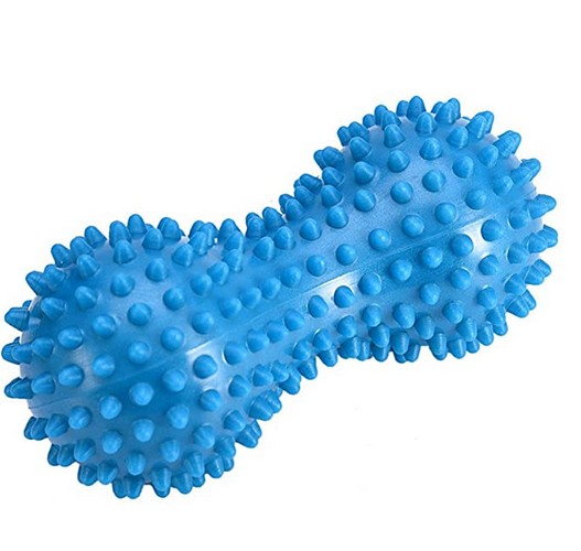 Peanut Shape Spiky Point Foot Massage Therapeutic Ball Roller Body Trigger Point Physical Therapy for Yoga Pilates Cyclinng Muscle Relaxer R-image-529937529