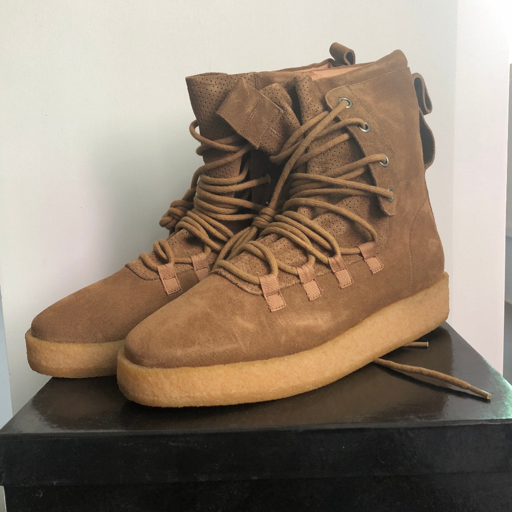 

Hi street Hip hop men suede lace up boots style men's ankle boots, Black