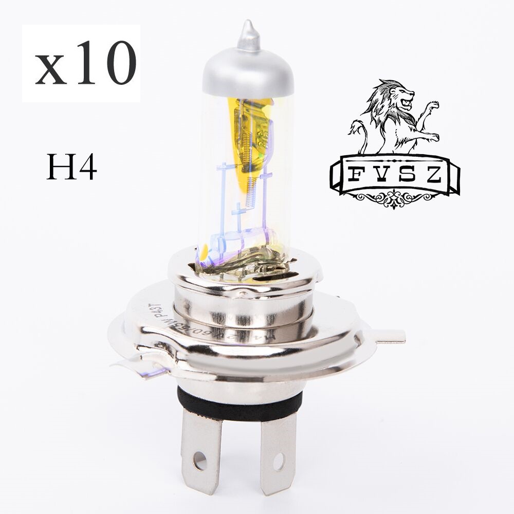 

10Pcs H4 60/55w 3000K 2400Lm automotive halogen headlight automotive light bulb fog light rain fog snow golden 12V 10Pcs