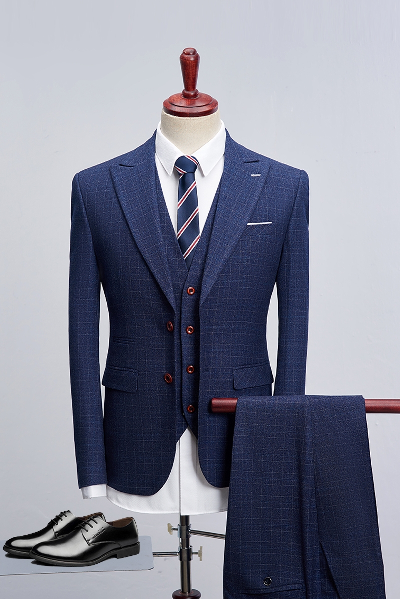 Homme costume 2021 Nouvelle mode de mariée robe de mariée haut de gamme Business Business Slim Supply Slim Set 3 pièces (manteau + gilet + pantal