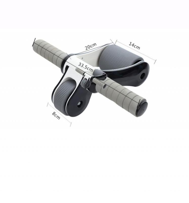 

Foldable Reboundable Abdominal Gym Wheel Ab Roller Exercise Workout Equipment For Body Building Sports Fitness Wheel At Home, Beige