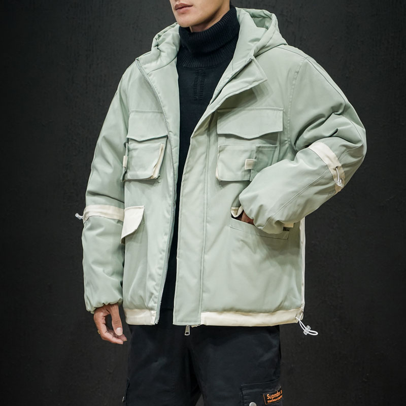 

2019 New Style Winter Jacket Men And Coat Peffer Parka Mens Padded Jackets Clothes For Men Casual Warm M-5XL, Blue