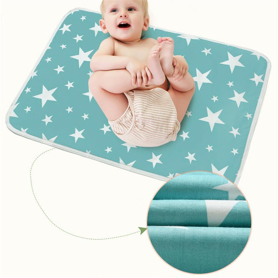 

Brand New Infant Baby Toddler Urine Mat Waterproof Change Cute Pad Cover Changing Home Bed Nappy Diaper, Mixed color