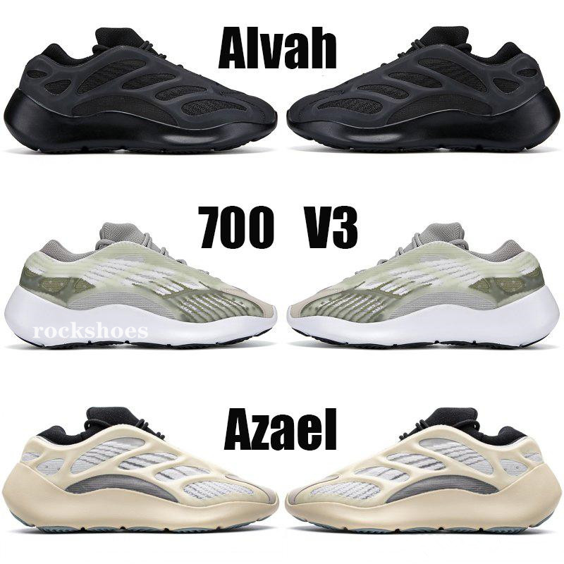

Hot Sales Designer shoes 700 Azael Alvah white Glow In The Dark kanye west men women running shoes trainer sneakers US 5-11