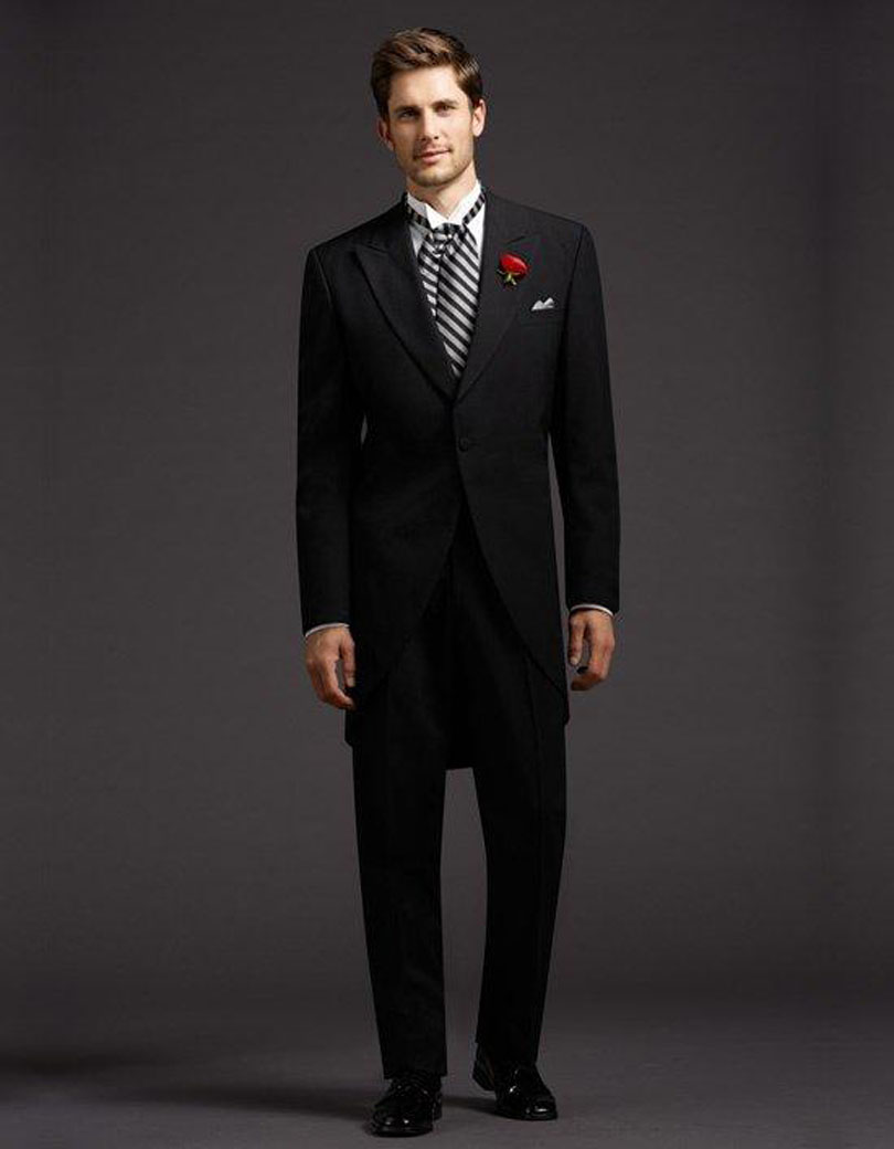 

2017 Special Bespoke One Button Tailcoat Black Gentleman Dress Coat Man Wedding Suit Long Jacket Terno Man(Jacket+Pants, White