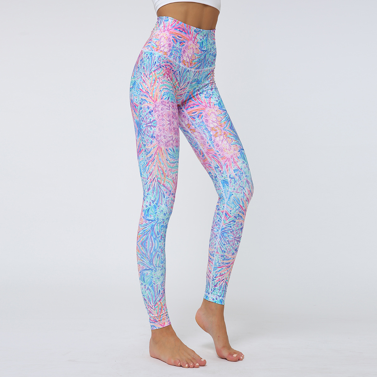 

Februaryfrost 2020 Women High Waist Print Sport Leggings Sexy Hip Push Up Ankle-length Pants fro Outdoor Fitness Yoga Leggings Running, Multi