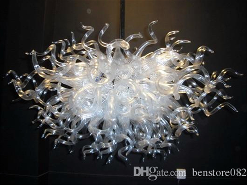 

Fancy Lighting Bedroom Small Chandeliers Indoor Decoration White Murano Glass Chandelier Light Artistic Ceiling Lamps for Home Decoration