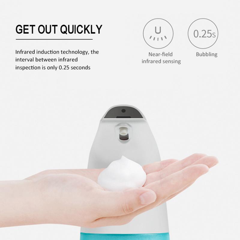 

1PC Infrared Induction Soap Dispenser Automatic Soap Hand Sanitizer Machine Bacteriostatic Intelligent Pressless Foam Dispenser