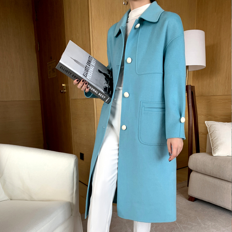 

Autumn Spring Vintage 100% Wool Coat Female Elegant Ladies Woolen Jacket Women Manteau Femme Hiver 2020 Korean Blend Coats 7150, Yellow