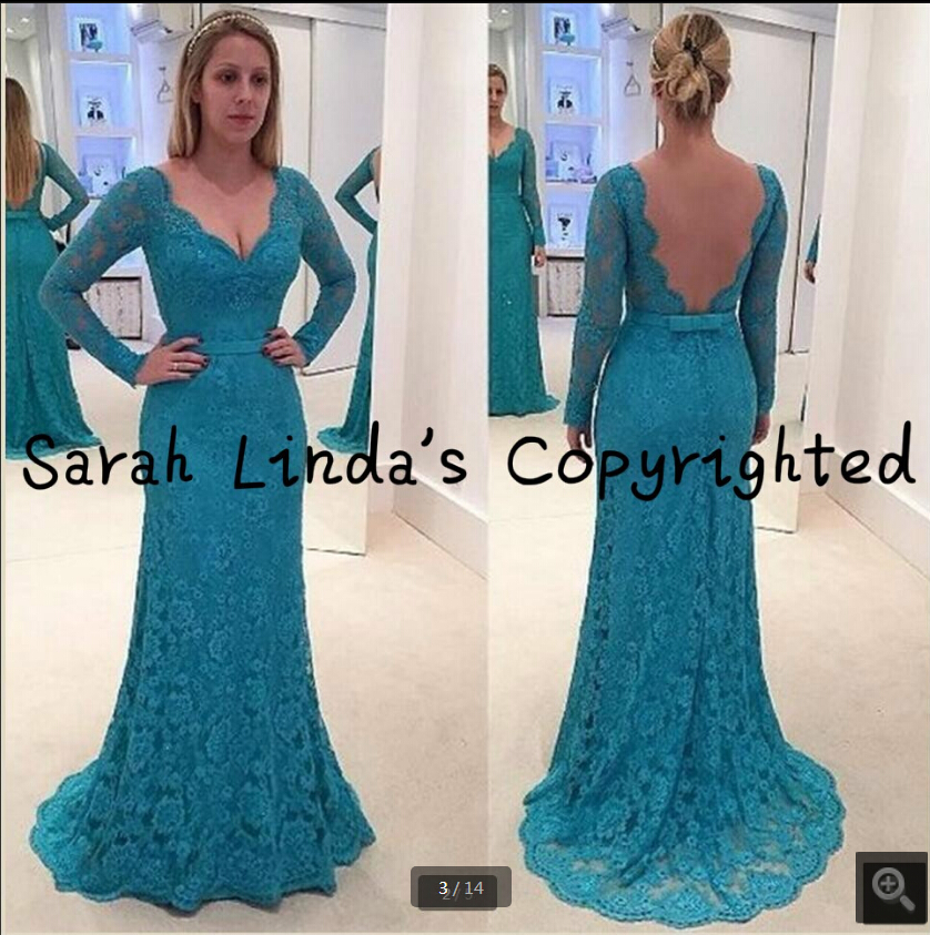 

Vestido De Festa 2019 new design mermaid long sleeve backless sexy evening dress formal deep v neck elegant evening gowns free shipping, Burgundy