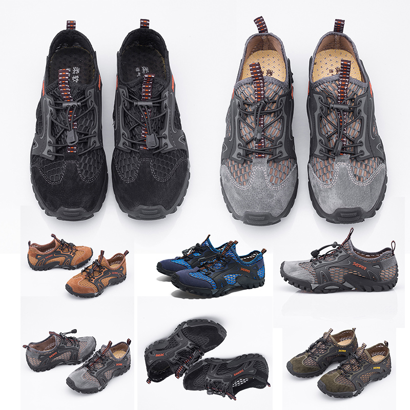 

non-brand women men creek shoes triple brown grey blue black breathable waterproof wear-resistant trainer designer sport sneakers 38-45, B3