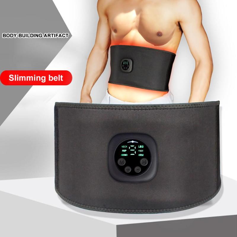 

2020 NEW Abdominal Muscle Toning Workout Belt EMS Abdominal Body Training Shaping Fitness Equipment Muscle Massager, As pic