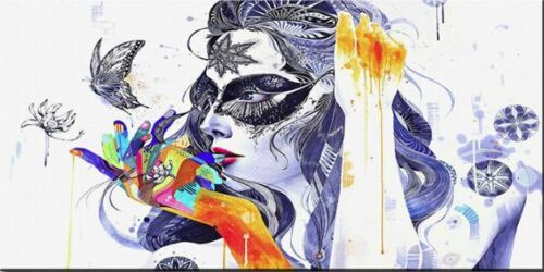 

MODERN ABSTRACT WALL ART OIL PAINTING ON CANVAS Hand Color Flower Woman Home Decor Handpainted &HD Print 191023