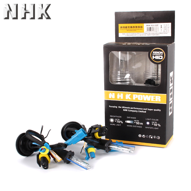 

NHK H3 Xenon HID auto light retrofit bulb 3000K 4300K 5500K 6000K