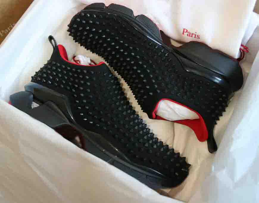 

New Items Krystal Spike Sock Donna Flat Men Sneakers Designer Luxury Mens Red Bottoms Shoes Womens Rivet Spiky Sock Junior Spikes Flat Shoes