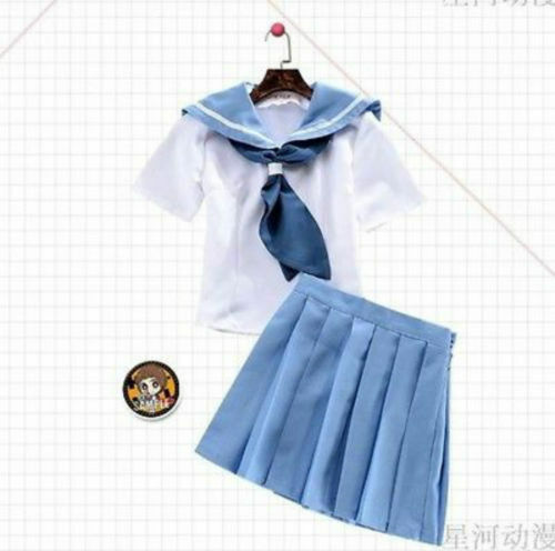 

Anime Kill LA Kill Mankanshoku Mako Sailor Uniform Cosplay Cos, Black;red