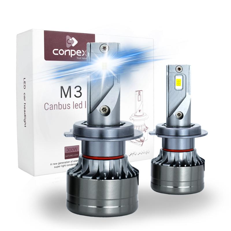 

conpex M3 car headlamps h7 led canbus h4 h1 h11 h3 h8 luces para auto headlight h4 h13 9004 9006 High low beam light h7 led bulb