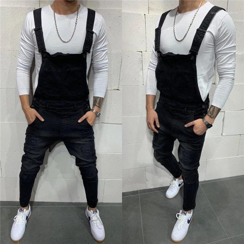 mens slim fit black overalls