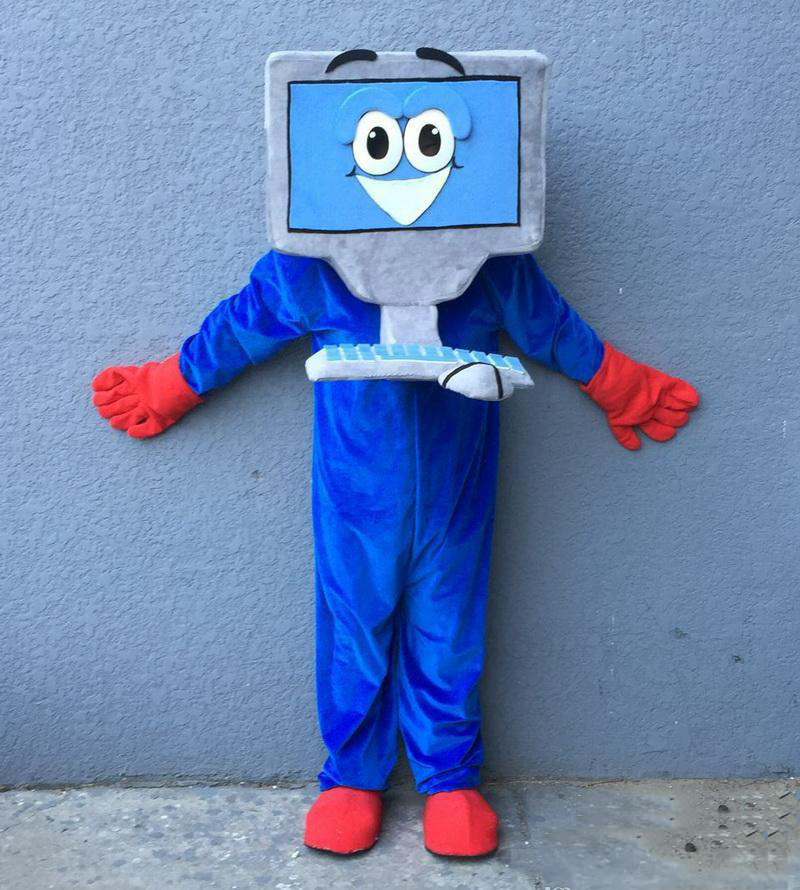 

2019 Discount factory sale EVA Material computer Mascot Costume Cartoon Apparel Halloween Birthday, As picture