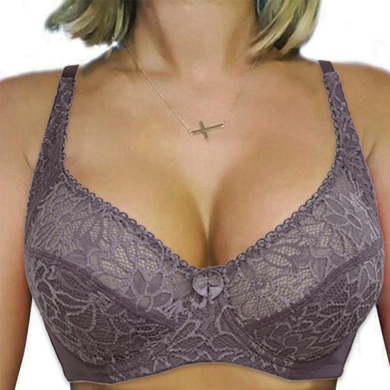 

Bras For Womens Lace Bra Bralette Ladies Sexy Plus Size Underwear Tops B C D DD E F Cup, White