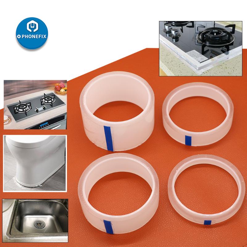 

Magic Transparent Tape Kitchen Sink Waterproof Mildew Strong Traceless Bathroom Gap Strip Self-adhesive Pool Water Seal