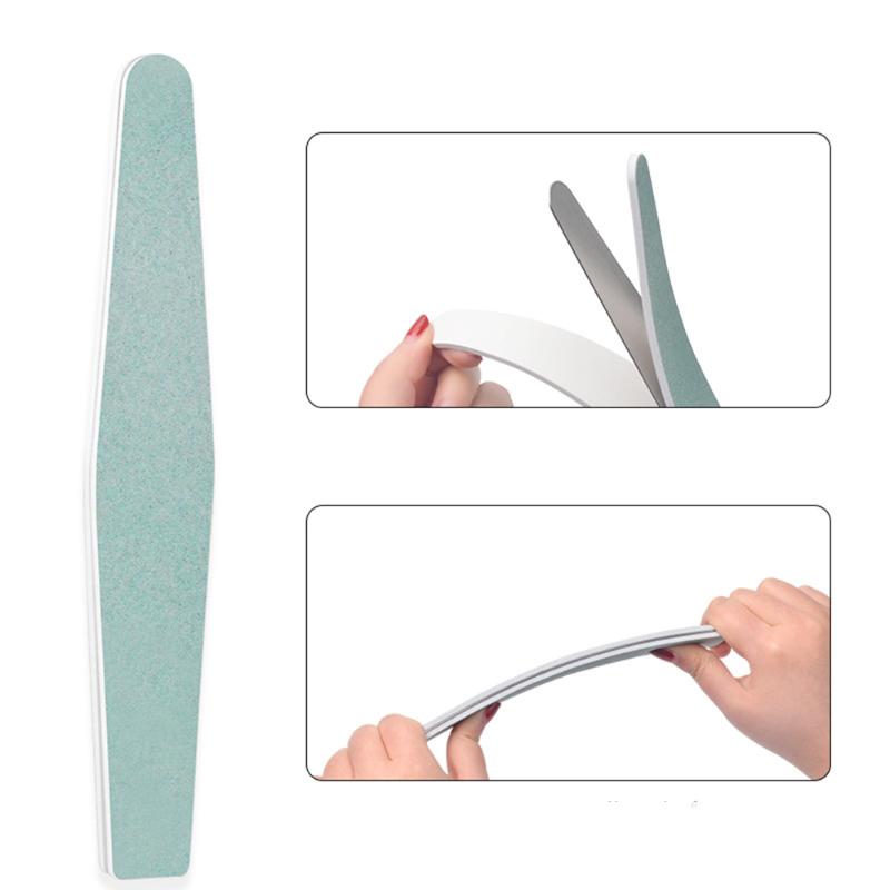 

10PCs Professional Dual-side Adhesives Tape Grey Green Nail Files Sanding Buffer Pedicure Manicure DIY Nail Care Beauty Tools