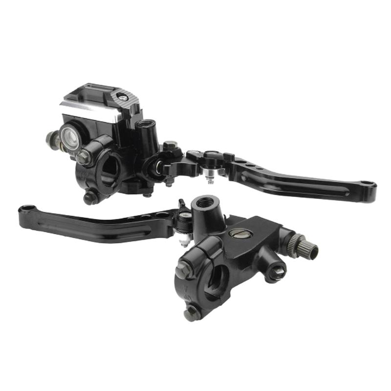

7/8'' Universal Motorcycle Brake Levers Master Cylinder Reservoir Set for