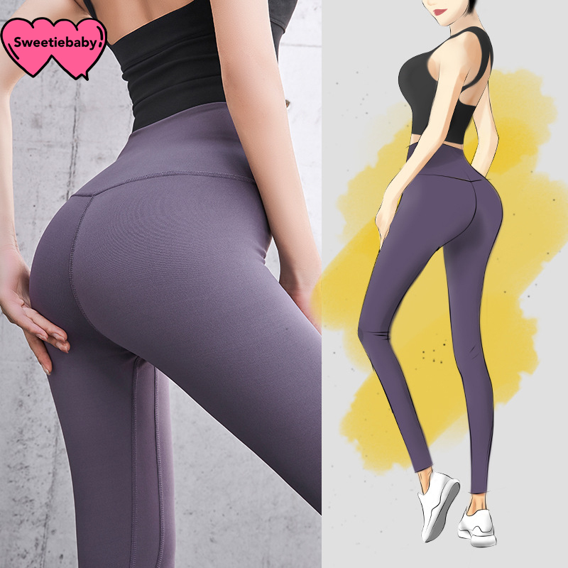 

Workout Gym Yoga Tights Women High Waist Fitness Sport Leggings Non See Through Femme High Quality Waist Fitness Sport Leggings