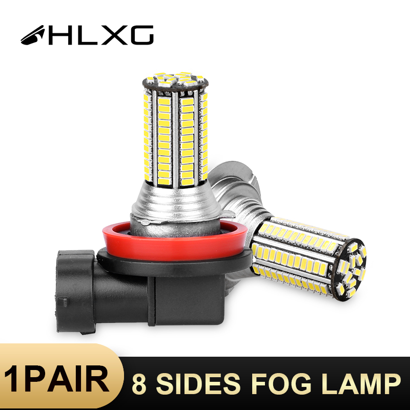 

H11 Foglight H7 H4 9005 9006 Auto Bulb foglamp1156 1157 7440 7443 3156 3157 BAU15S 108SMD 6000K Light 9012 PSX24W PY24W 12V hlxg