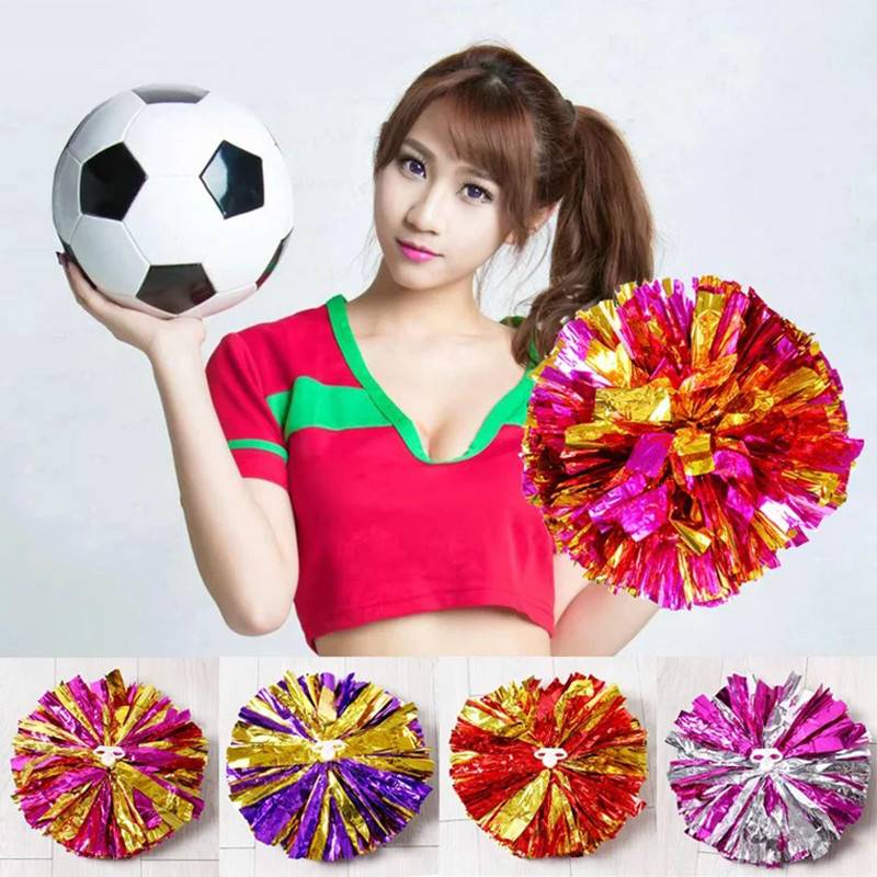 

1pcs Cheerleading Pom Poms Cheerleader Pompon for Football Basketball Match