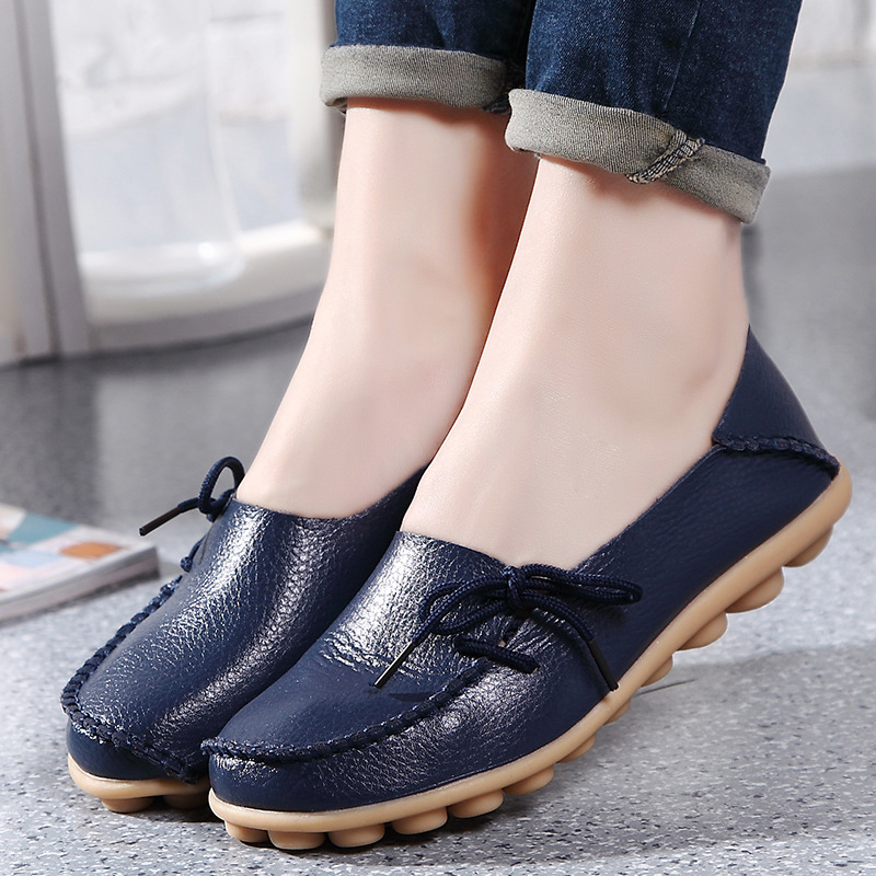 ladies casual leather shoes