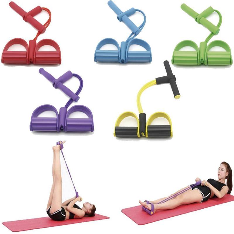 

2/4 Tube Strong Fitness Resistance Bands Latex Pedal Slimming Ropes Yoga Exerciser Foot Pilates Sports fitness Equipment Pu P0K2