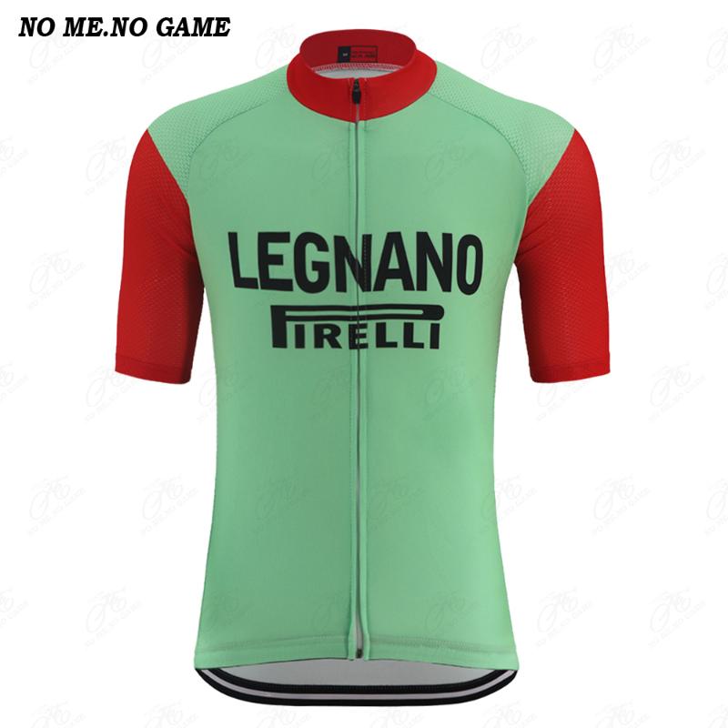 

Classic retro cycling jersey men tops green red short sleeve mtb road bike wear clothing Quick Dry Anti-sweat 100% Polyester, Men jersey