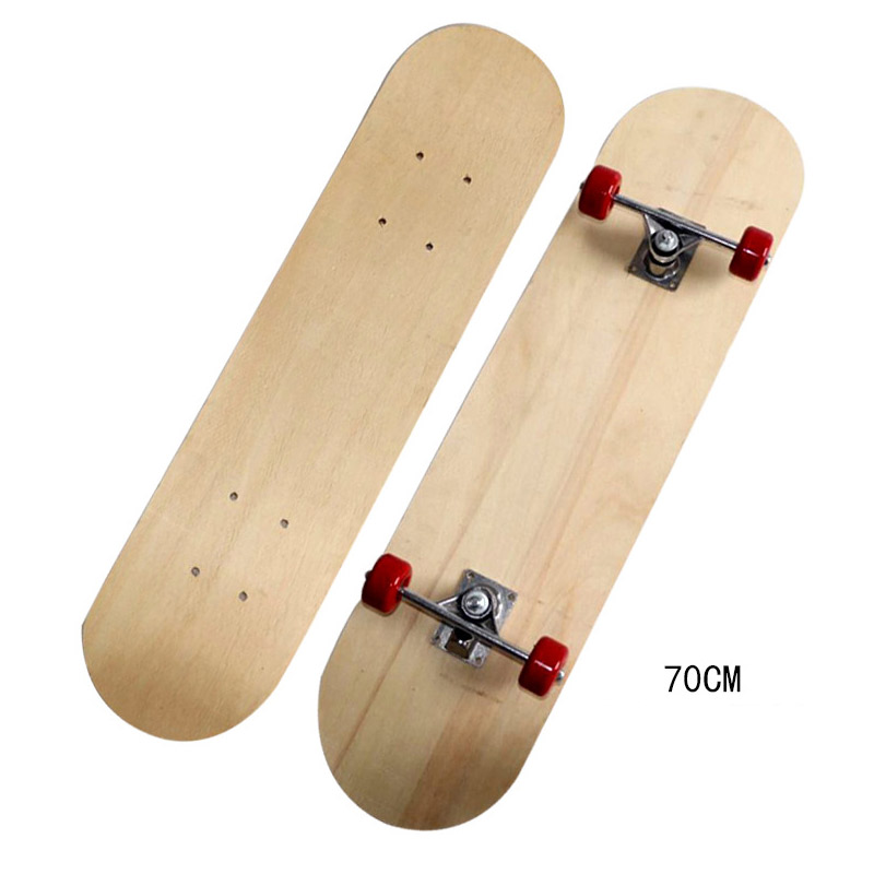 

Four-wheel skateboard maple double-sided blank board maple long board double rocker blank non-printing DIY parts, 43x13cm