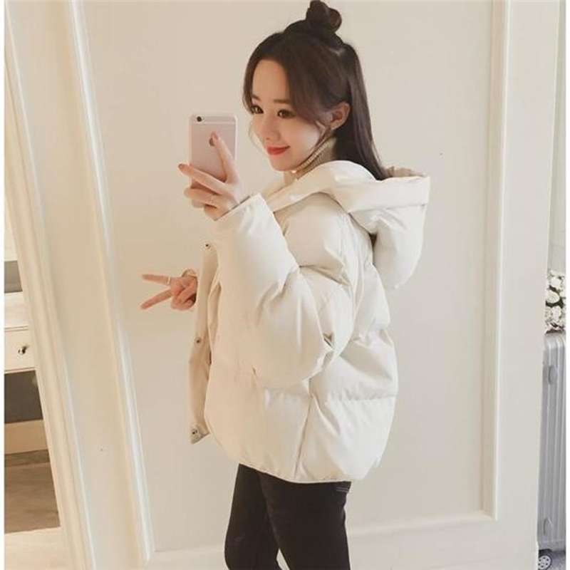 

2019 new ladies fashion coat winter jacket women outerwear short wadded jacket female padded parka women's overcoat, Beige