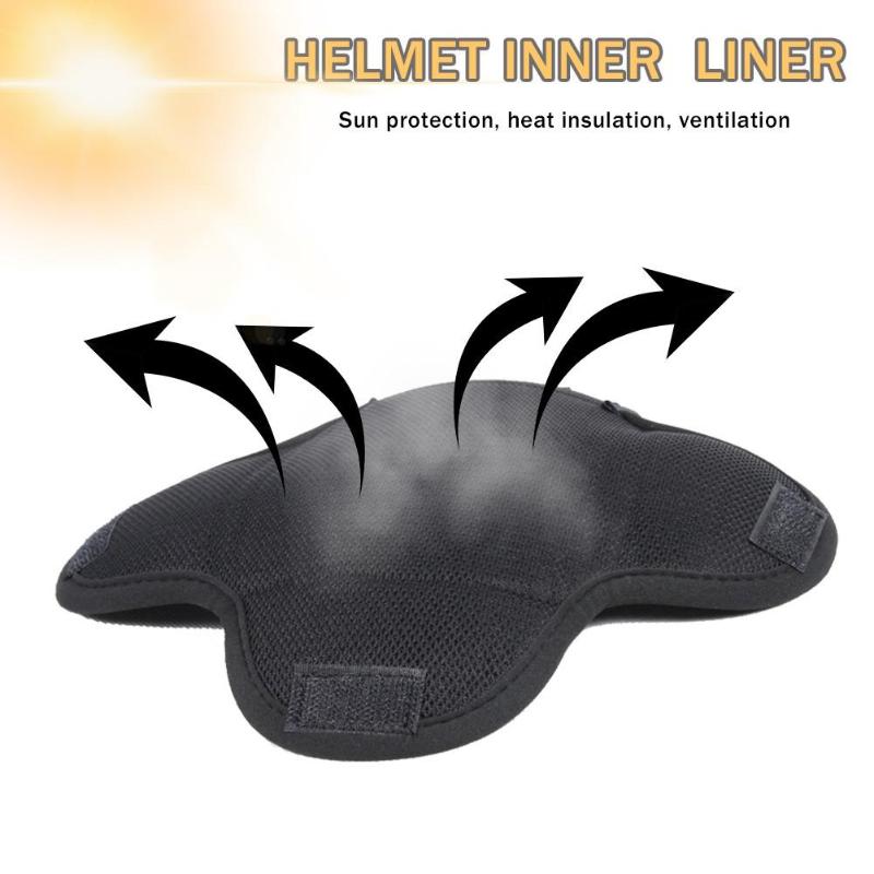 

Motorcycle Helmet Liner Heat Insulation Quick-drying Helmet Liner Breathable Sweat Wicking Cushion Pad Insert Lining Moto, As pic