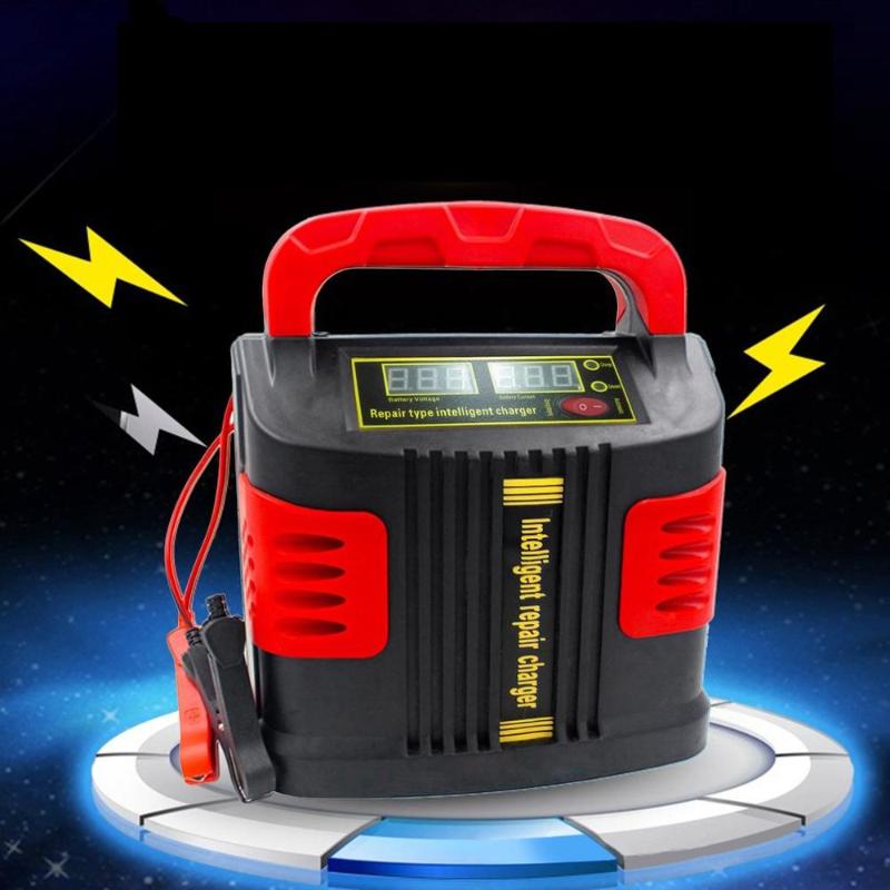 Chargeur de véhicule automobile de chargeur intelligent portable 350W 14a Auto Ajuster le démarreur de saut de voiture de la batterie LCD