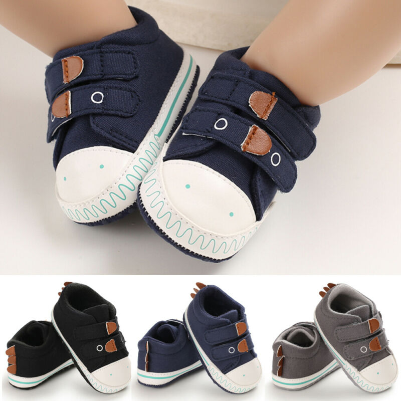

Baby Boy Girl Anti-slip Soft Sole Crib Shoes Newborn Sneakers Prewalkers