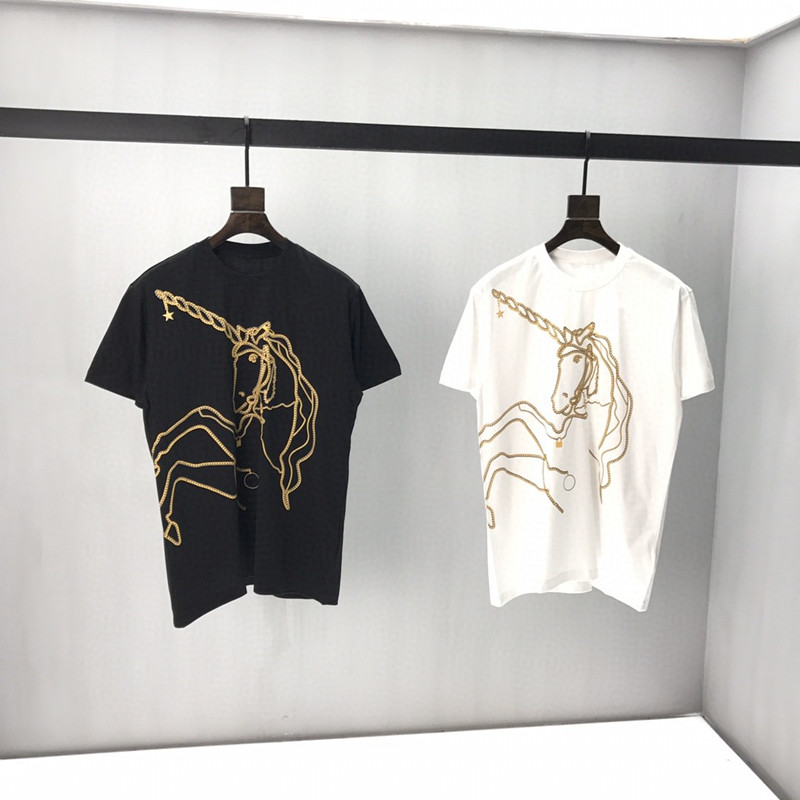 

20ss Fashion Designer T Shirt Mens T Shirt Brand Horse Printed T Shirt Hip-hop Muti-Style Short Sleeve Women Men Top Passport, White