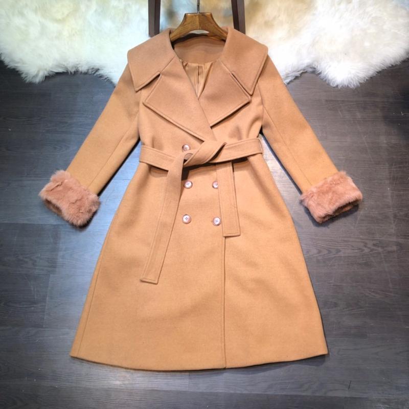 

2019 early autumn new windbreaker coat elegant atmosphere 1214, Camel