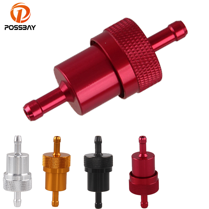 

POSSBAY 1Pc Universal Motorcycle Oil Gas Fuel Filter for Quad Go Kart Moped Scooter Buggy Motocross ATV Motorcycle Accessories