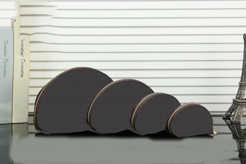 

PU leather L flower 4pcs make up wallet handbag composite 4 pieces set women make up purses wallet bags, Red;black