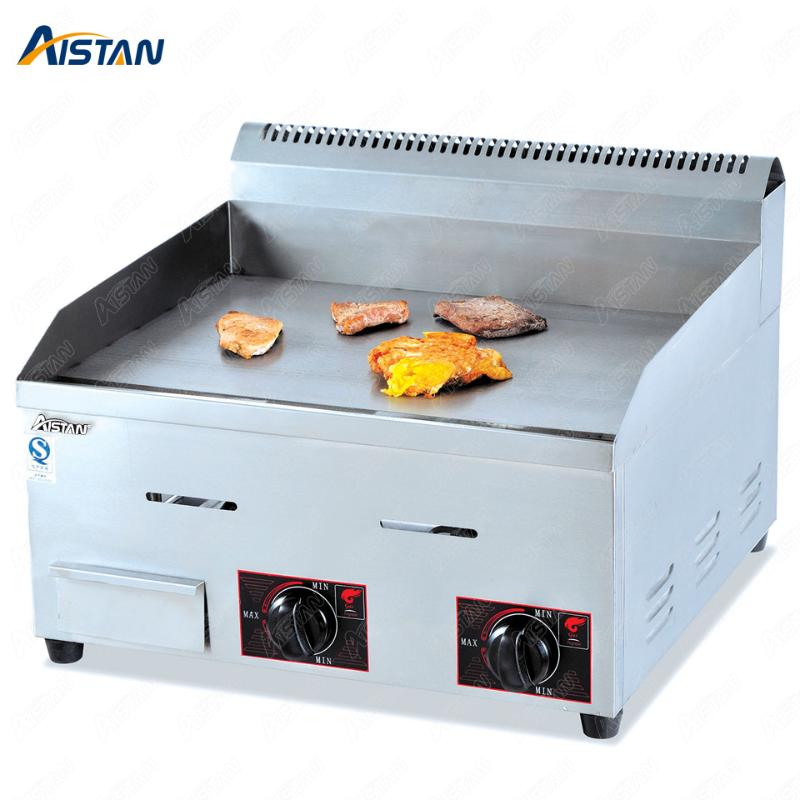 

GH counter top desk top gas commercial grill griddle machine with grooved for kitchen equipment