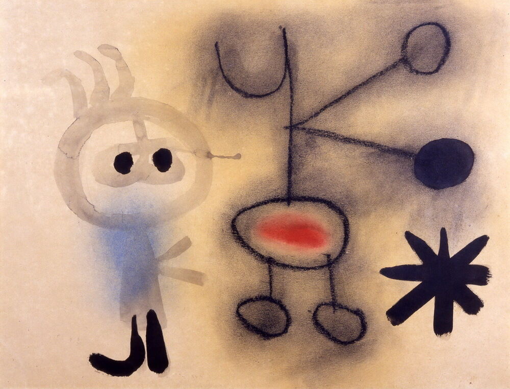 

Joan Miro Untitled 2 Home Decor Handpainted &HD Print Oil Painting On Canvas Wall Art Canvas Picture 191113