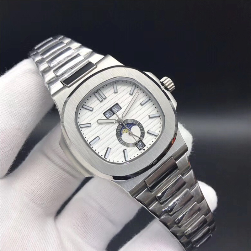 

10 Colors High Quality Watches 5726 Mechanical Automatic Men Watch Moon Phase 24H Stainless Steel All Functions Work 40.5mm, L5726-9